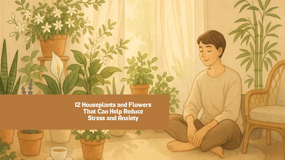 12 Houseplants and Flowers That Can Help Reduce Stress and Anxiety