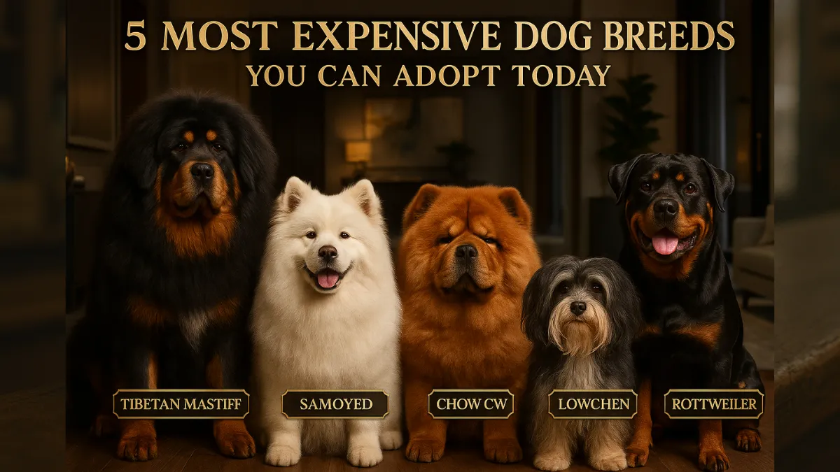 5 Most Expensive Dog Breeds You Can Adopt Today