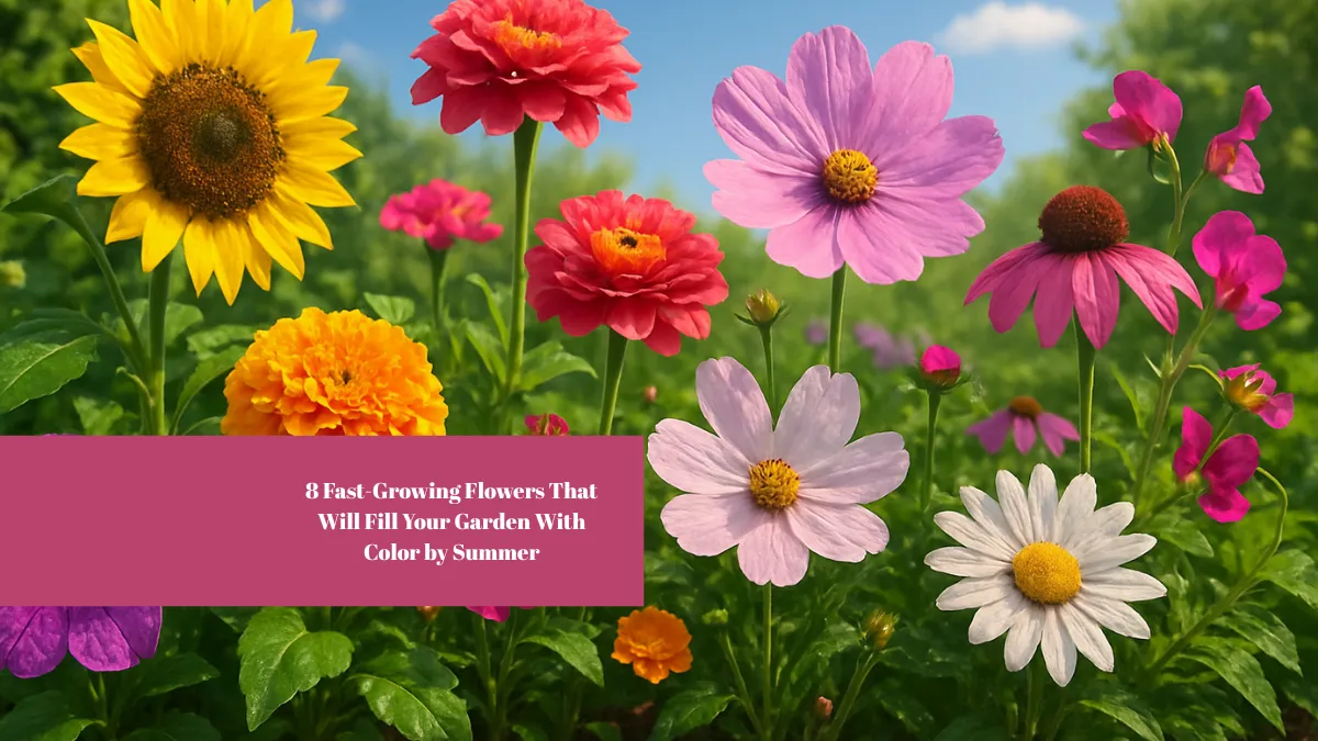 8 Fast-Growing Flowers That Will Fill Your Garden With Color by Summer