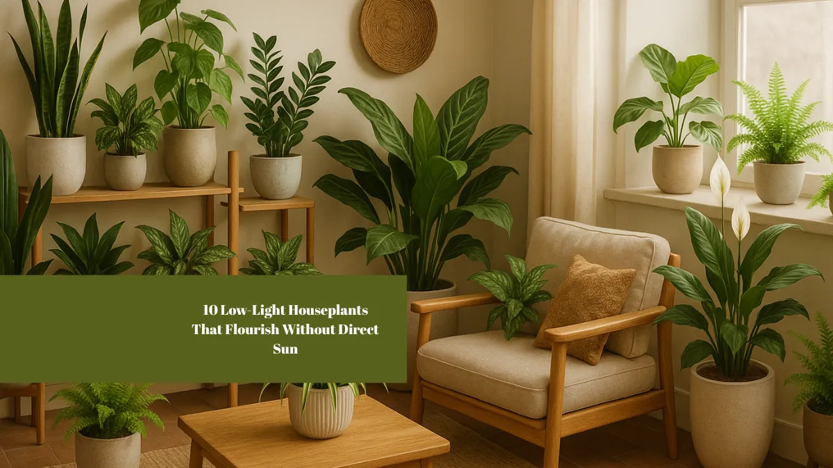 10 Low-Light Houseplants That Flourish Without Direct Sun